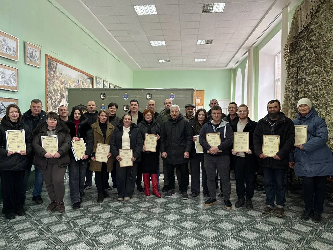 18-та група фахівців Херсонщини завершила військову підготовку