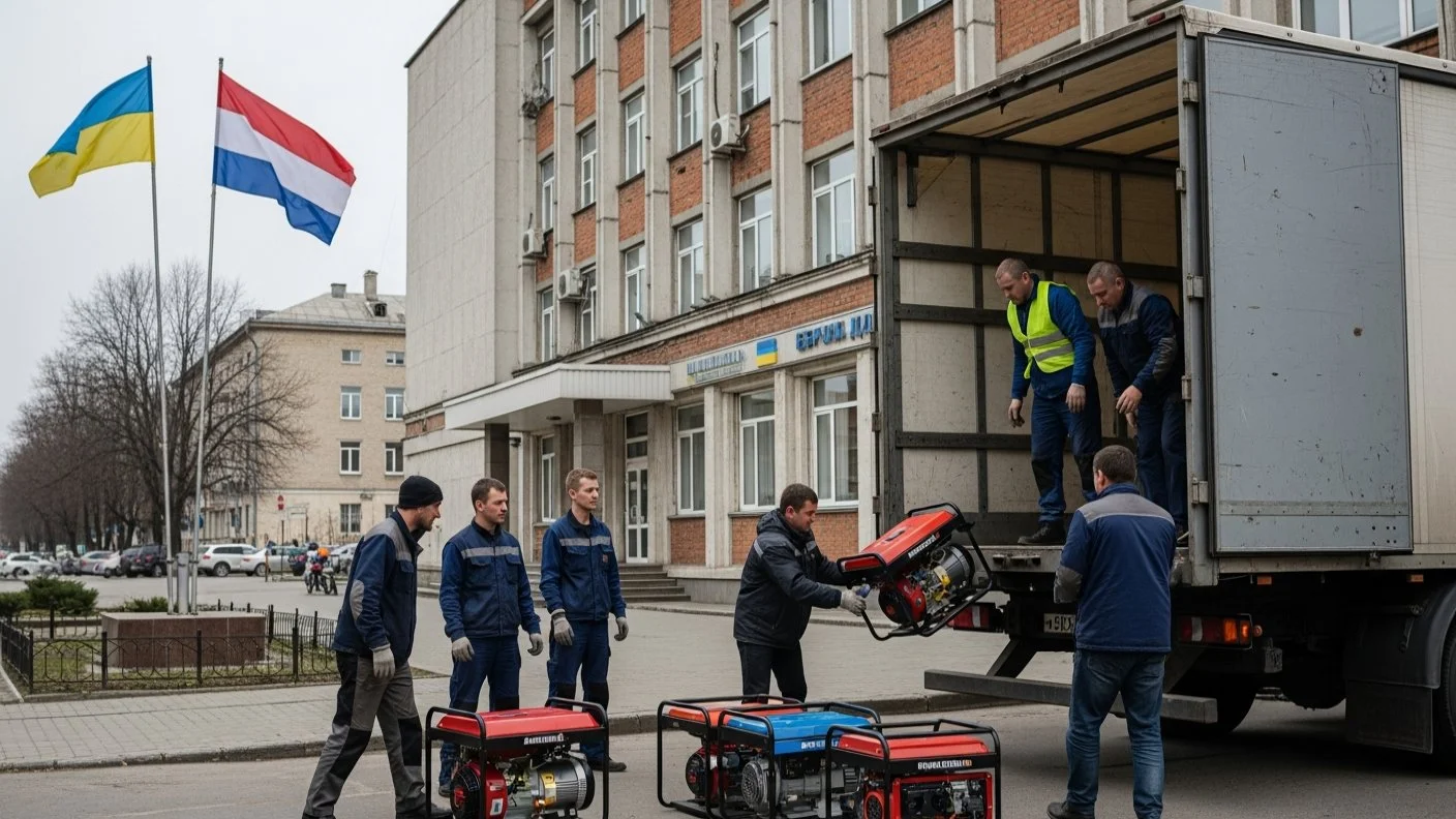 Бериславська громада отримала 64 генератори для автономного живлення