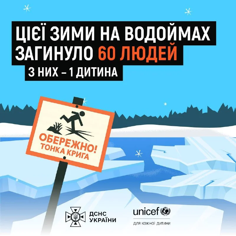 Весняне потепління: крига на водоймах Херсонщини стає смертельно небезпечною