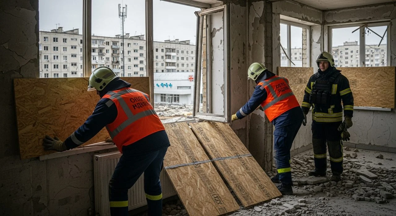 Херсон: ліквідація наслідків ранкового обстрілу РСЗВ у Центральному районі та Степанівці
