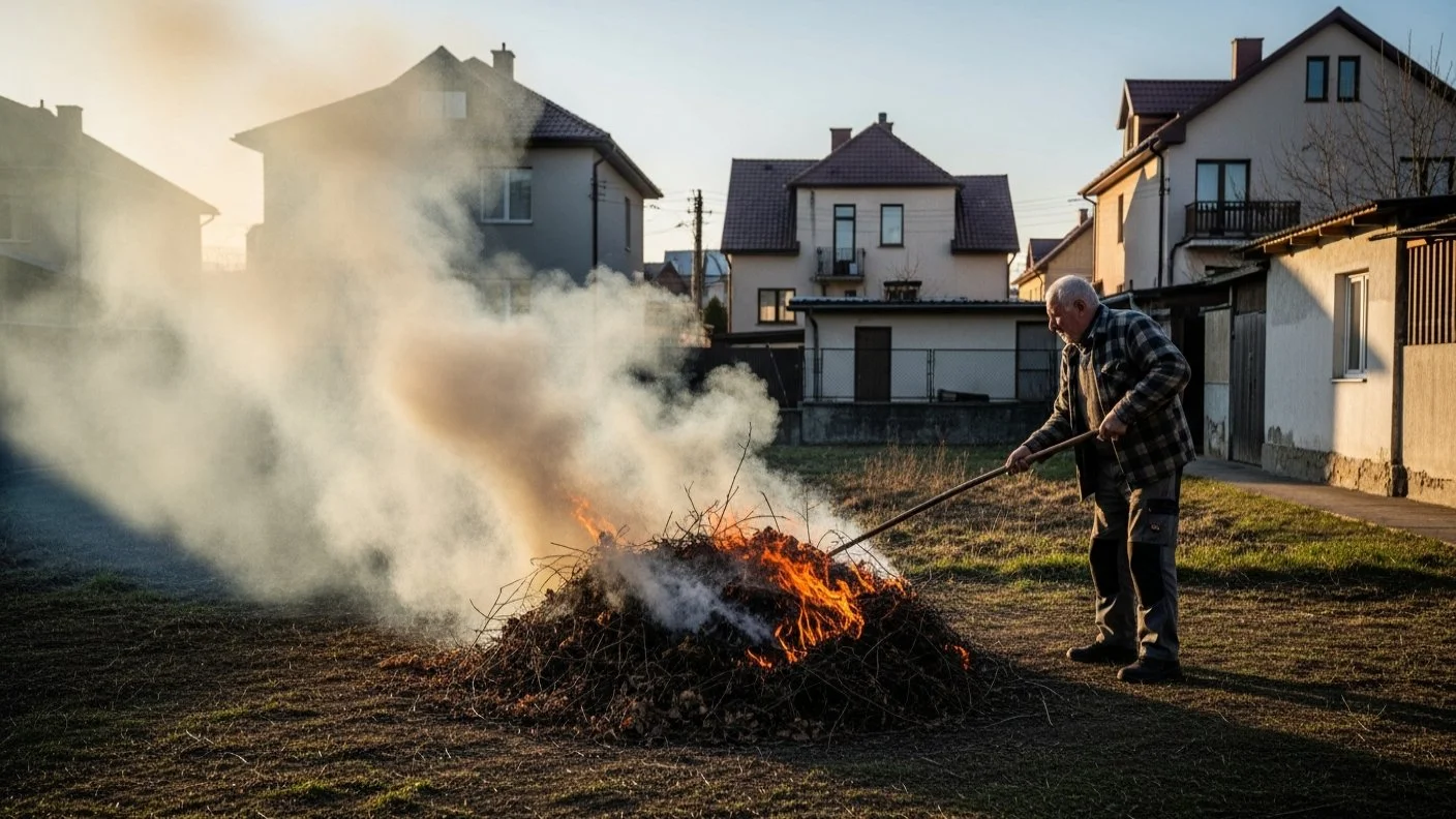 В Україні діють штрафи за спалювання листя та сміття: від тисяч гривень до в’язниці