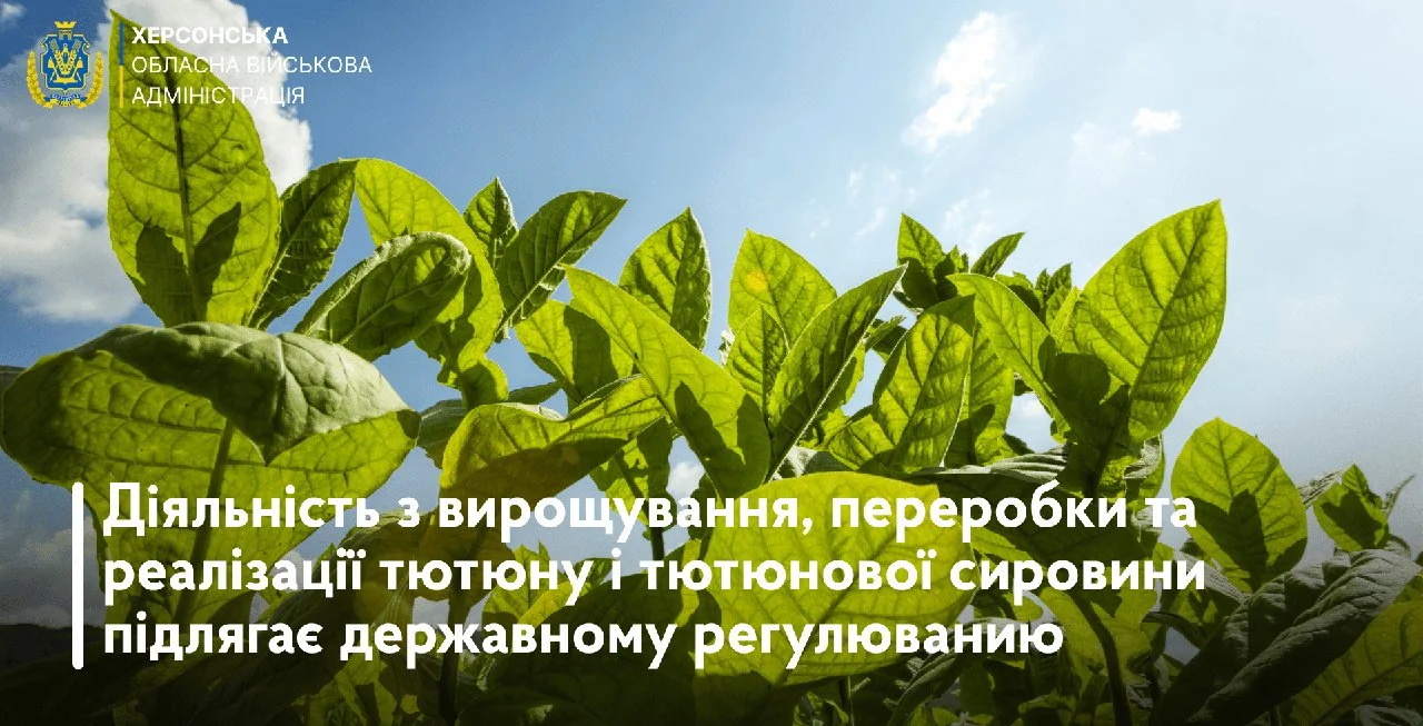 Херсонська ОВА нагадує про ліцензування та правила у тютюновому бізнесі