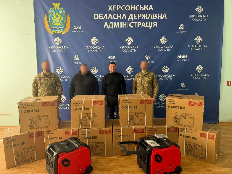 Генератори для РЕБ Херсонщини: 10 установок посилять захист від дронів