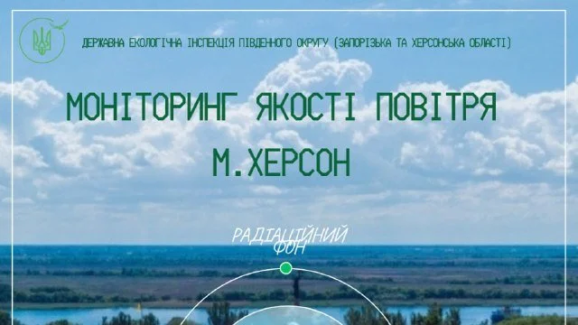 Херсон: Оновлені дані моніторингу повітря та довкілля на 23 березня