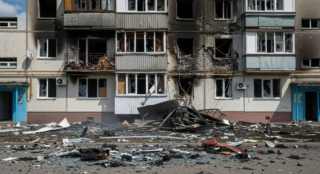 Херсон: Російський дрон «Молнія» влучив у житловий будинок у середмісті