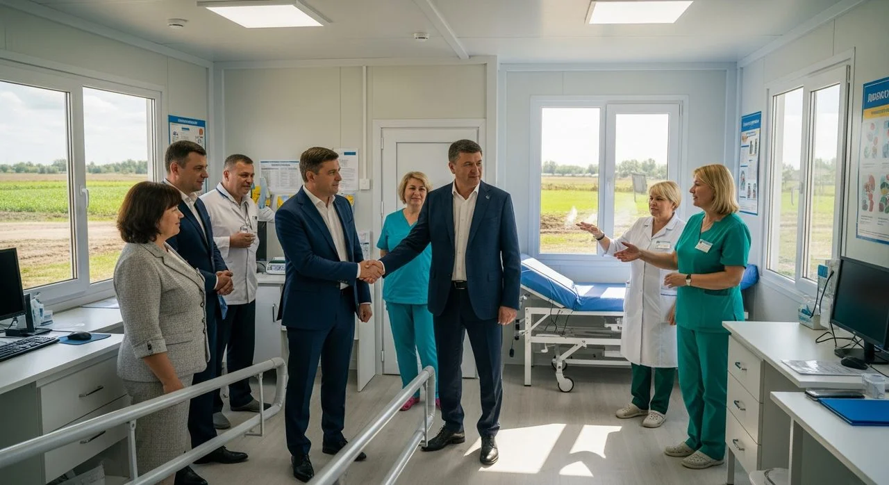 У Високопільській громаді оглянули модульний медцентр