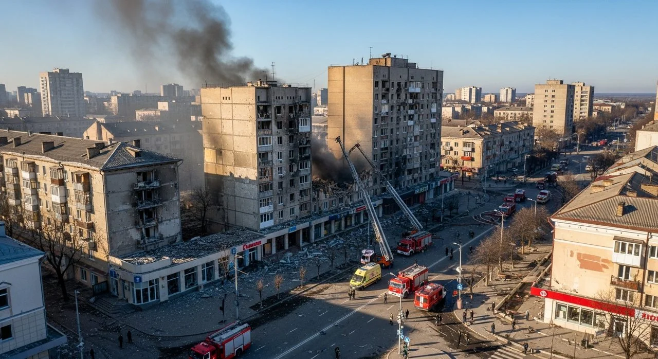 Херсон: Російська армія знову обстріляла середмістя, руйнування без жертв