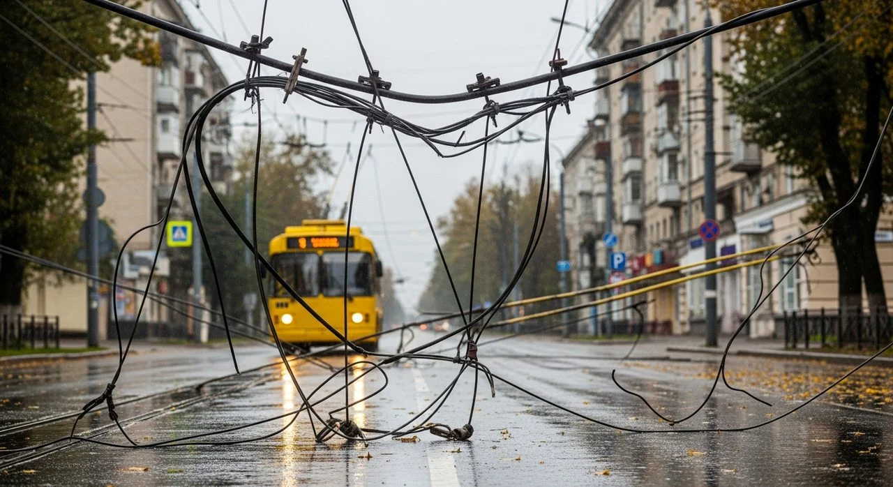 Пошкодження контактної мережі у Херсоні: зміни у русі тролейбусів