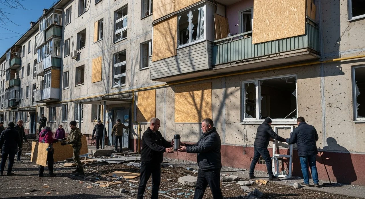 Херсон: Артобстріл Корабельного району – двоє жінок поранені, пошкоджено будинок