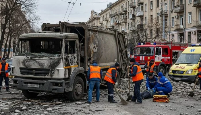 Ворог атакував сміттєвоз, водій отримав поранення