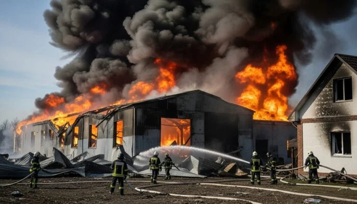 Дрони РФ атакували склади в Зеленівці на Херсонщині: пожежа, пошкоджено будинок