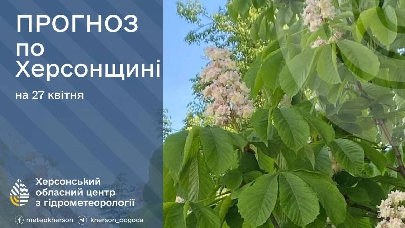 На Херсонщині 27 квітня очікуються сильні заморозки до -3°