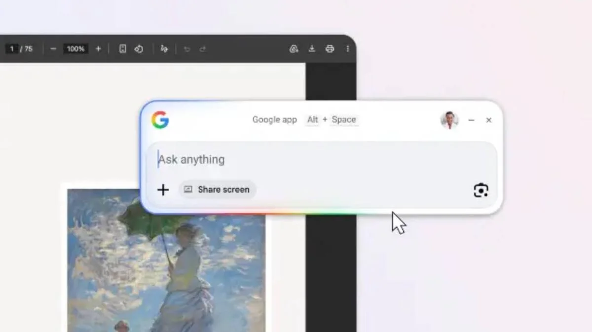 Додаток Google зі ШІ для Windows став доступний усьому світу