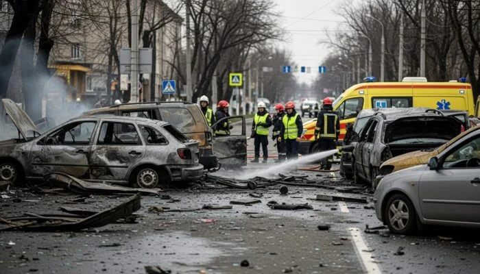 Двоє чоловіків загинули в Херсоні через російські дрони 13 квітня